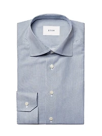 Striped Twill Contemporary-Fit Dress Shirt