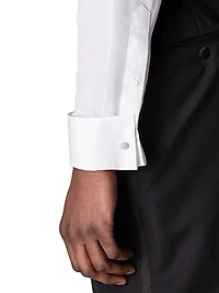 Contemporary-Fit Cotton Pique Tuxedo Shirt