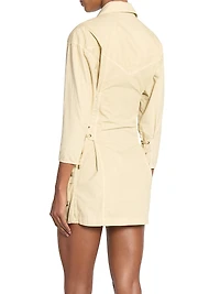 Izarra Lace-Up Moto Minidress