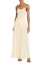 Rolande Silk Maxi Skirt