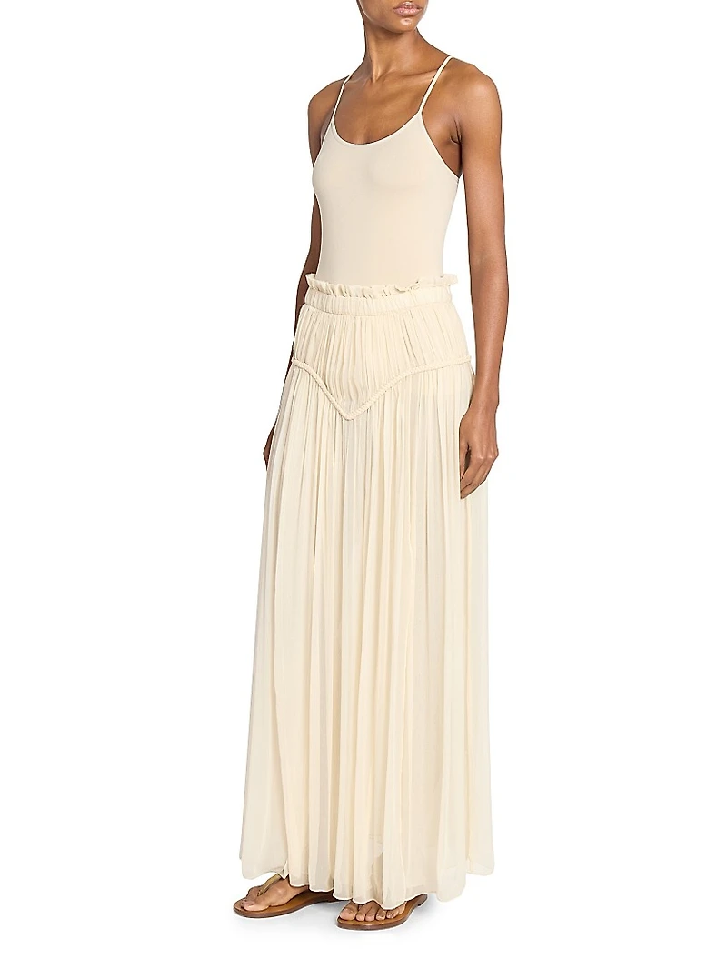 Rolande Silk Maxi Skirt