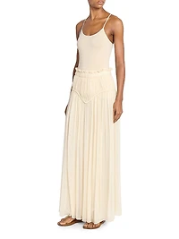 Rolande Silk Maxi Skirt