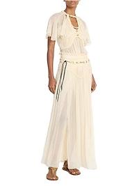 Rolande Silk Maxi Skirt