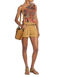 Devona Fringe One-Shoulder Top