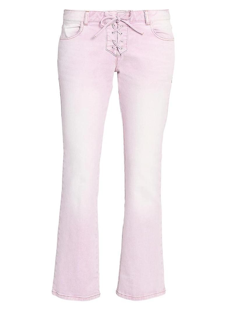 Vanel Lace-Up Jeans