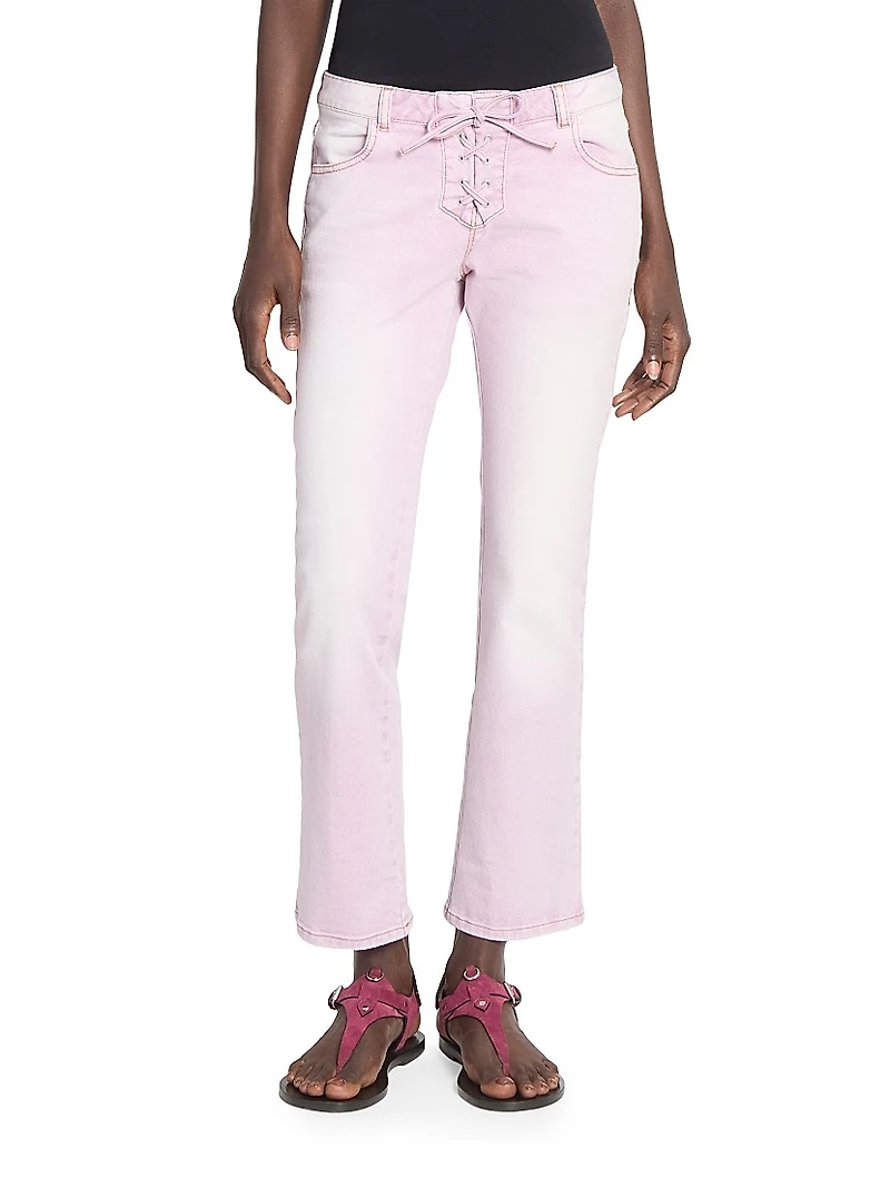Vanel Lace-Up Jeans