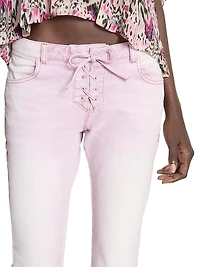 Vanel Lace-Up Jeans