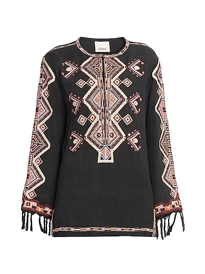 Zelda Embroidered Top