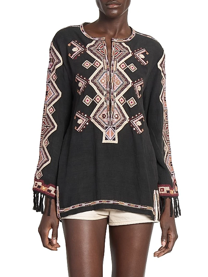 Zelda Embroidered Top