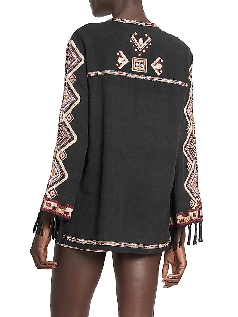 Zelda Embroidered Top