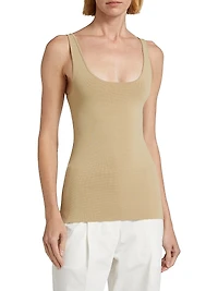 Stretch Jersey Scoopneck Tank