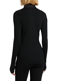 Rib-Knit Slim-Fit Shirt