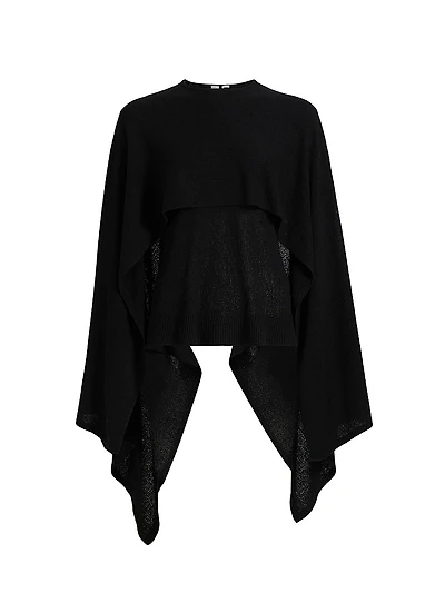 Knit Silk Cape Top