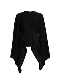 Knit Silk Cape Top