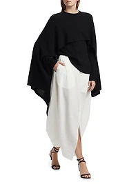 Knit Silk Cape Top
