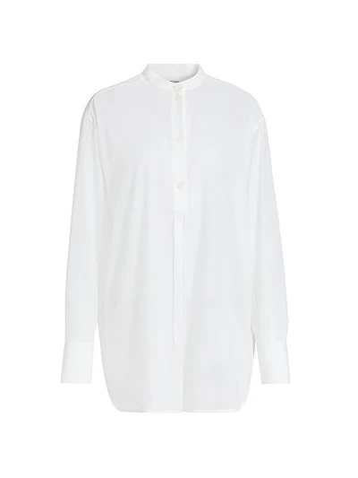 Cotton Half-Button Shirt