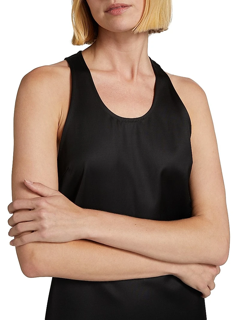 Chintz Scoopneck A-line Minidress