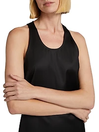 Chintz Scoopneck A-line Minidress