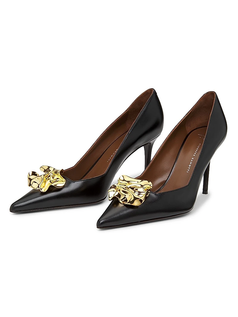 Raquel 85MM Leather Pumps