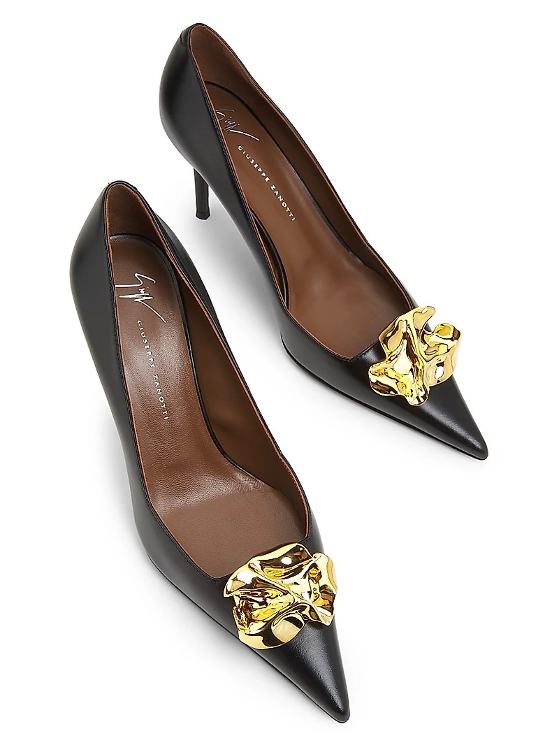 Raquel 85MM Leather Pumps