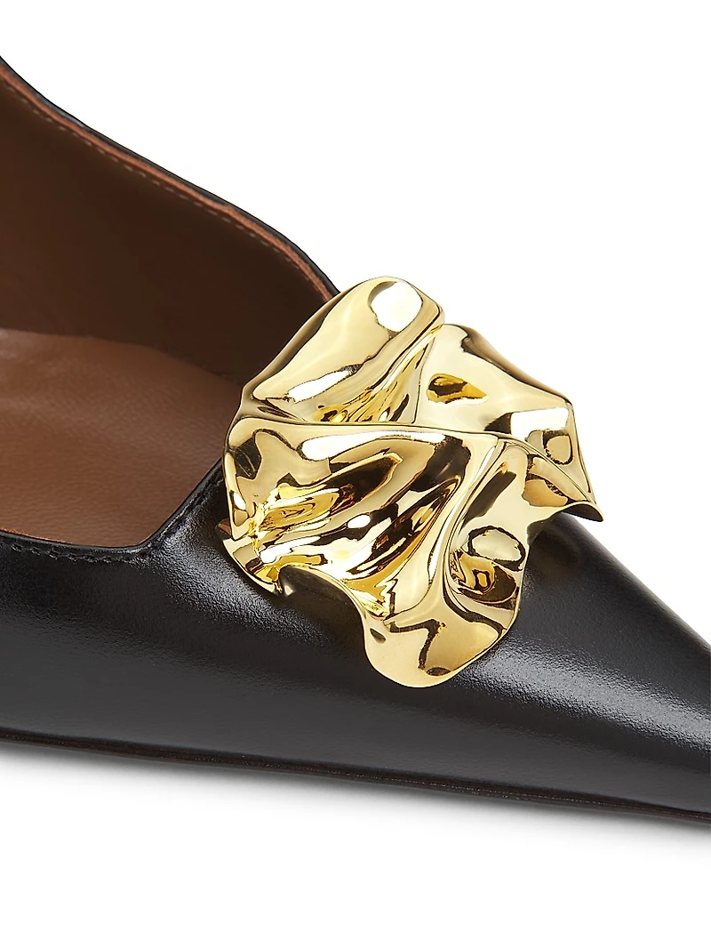 Raquel 85MM Leather Pumps