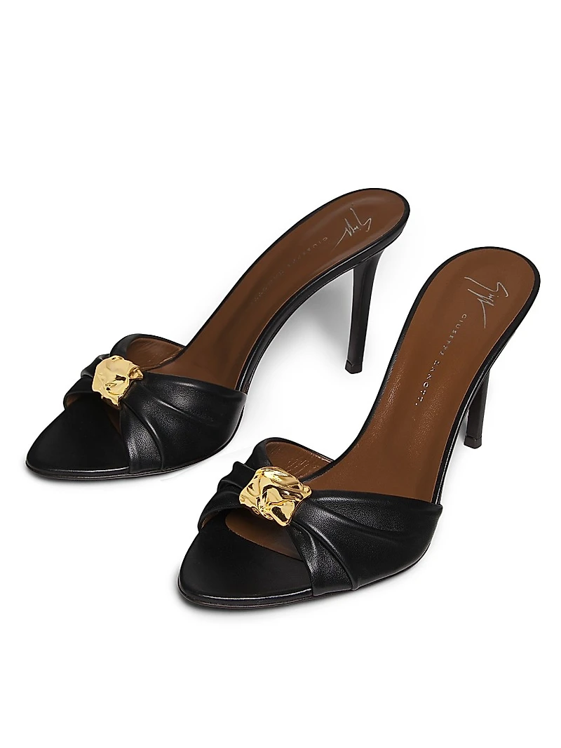 Clandestino 90MM Leather Mules