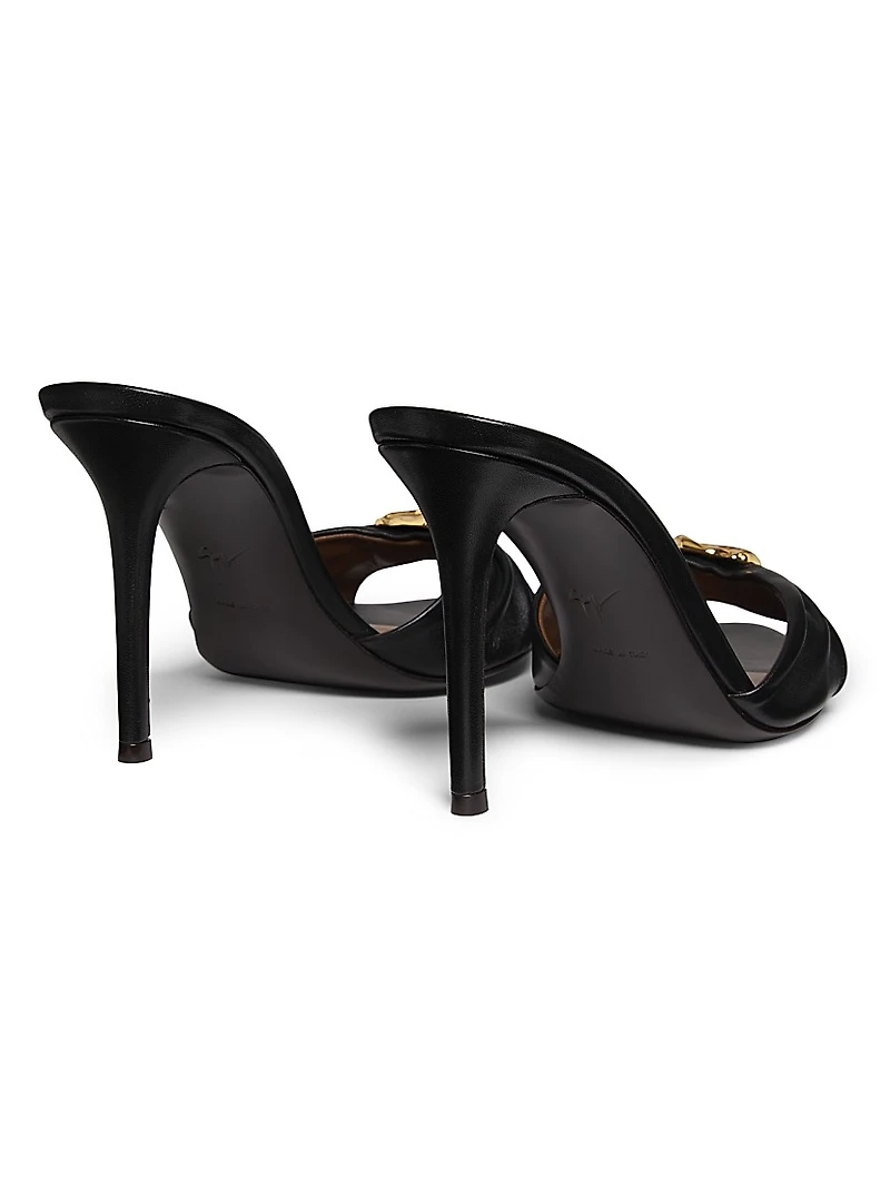 Clandestino 90MM Leather Mules