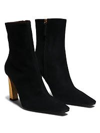 Metallic Heel 90MM Booties