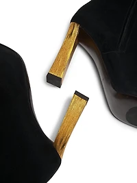 Metallic Heel 90MM Booties