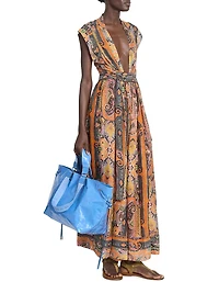 Melissa Printed Silk Maxi Dress