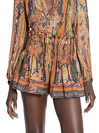 Maelly Printed Smocked Shorts