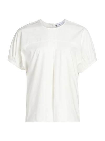 Haleigh Pleated Cotton Top