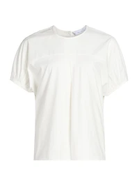 Haleigh Pleated Cotton Top