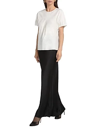 Haleigh Pleated Cotton Top