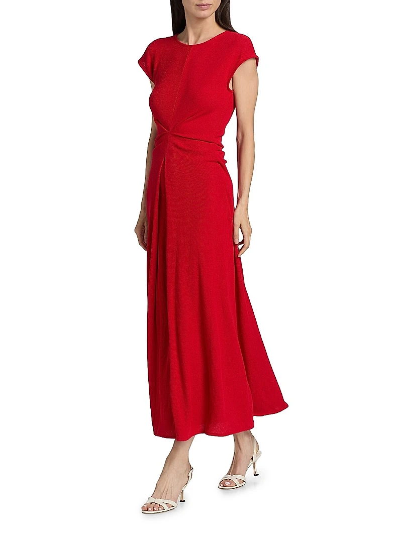 Miranda Ribbed Midi-Dress