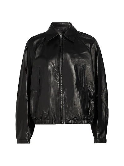 Beck Leather Bomber Jacket