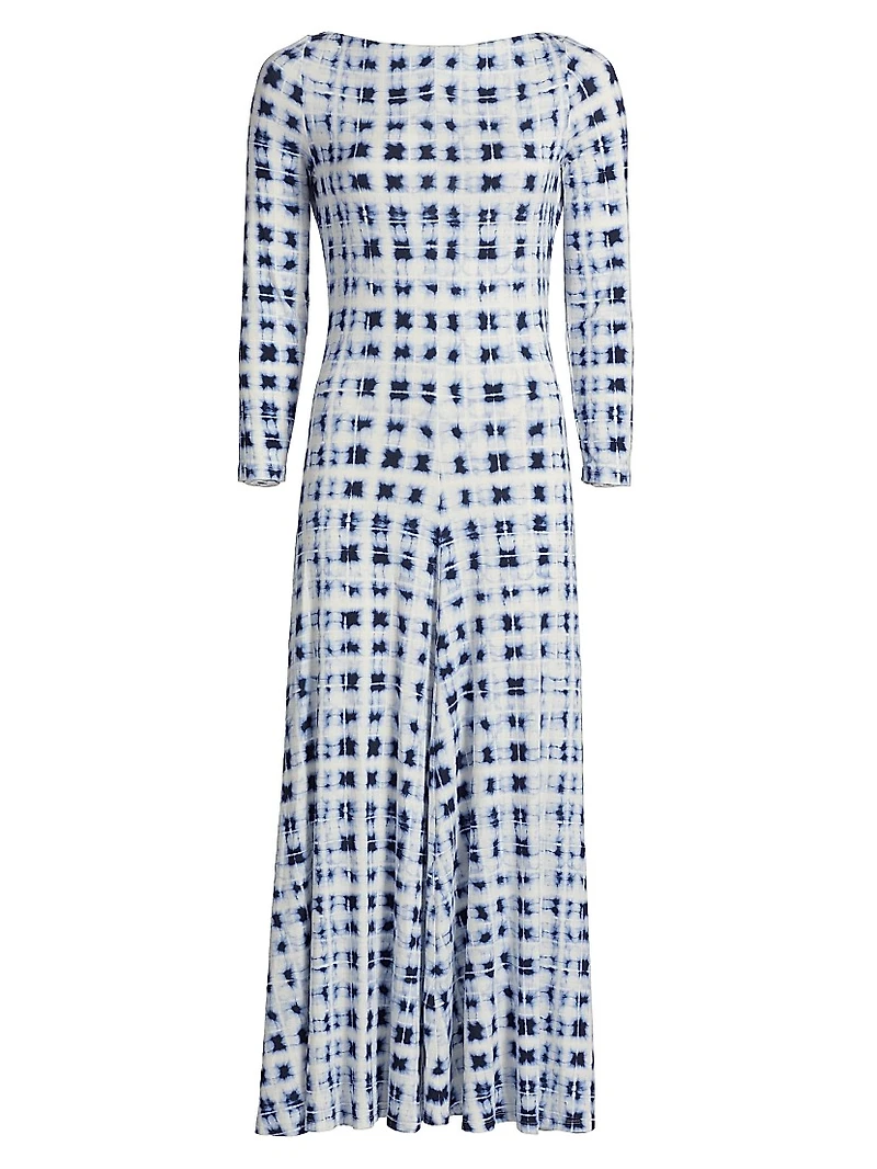 Jen Printed Jersey A-Line Dress