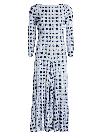Jen Printed Jersey A-Line Dress