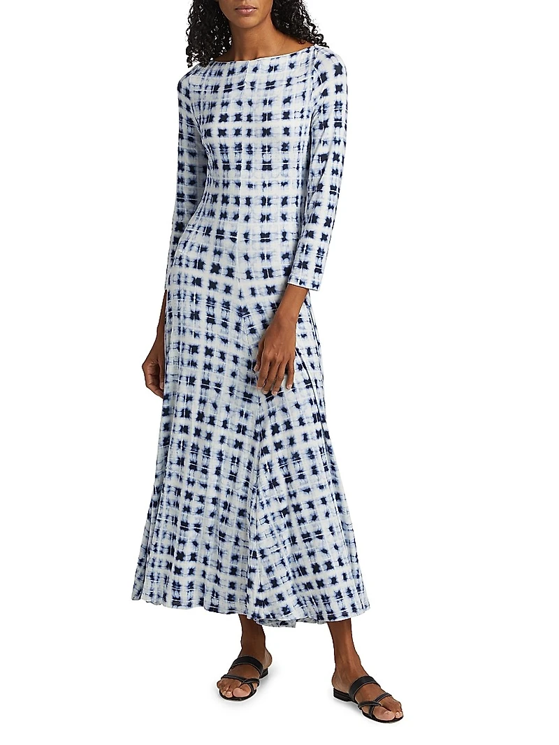 Jen Printed Jersey A-Line Dress
