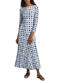 Jen Printed Jersey A-Line Dress