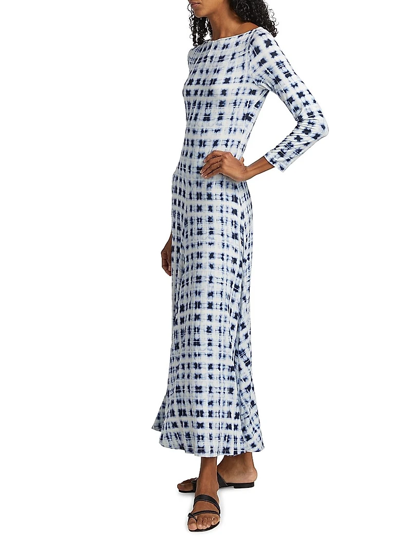 Jen Printed Jersey A-Line Dress