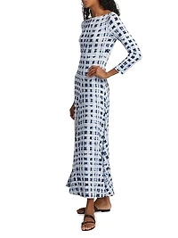 Jen Printed Jersey A-Line Dress