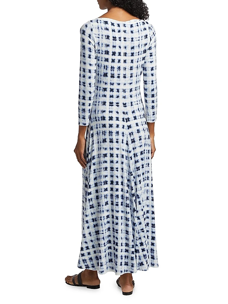Jen Printed Jersey A-Line Dress