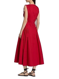Clayton Cotton Poplin Midi-Dress