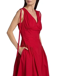 Clayton Cotton Poplin Midi-Dress