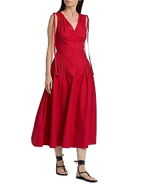 Clayton Cotton Poplin Midi-Dress