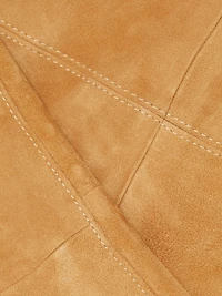 Ankle Flare Suede Pants