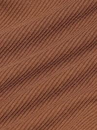 Rib-Knit Stretch Fitted Polo Top