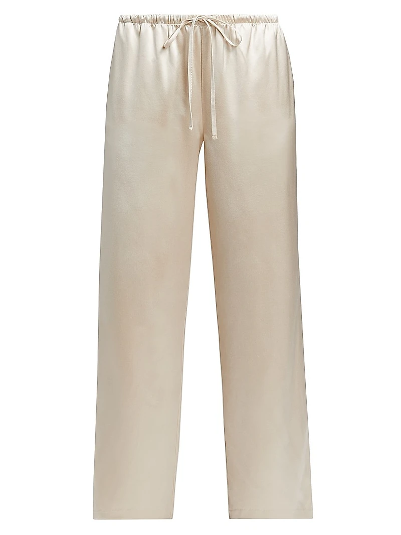 Kauai Silk Wide-Leg Pants