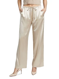 Kauai Silk Wide-Leg Pants
